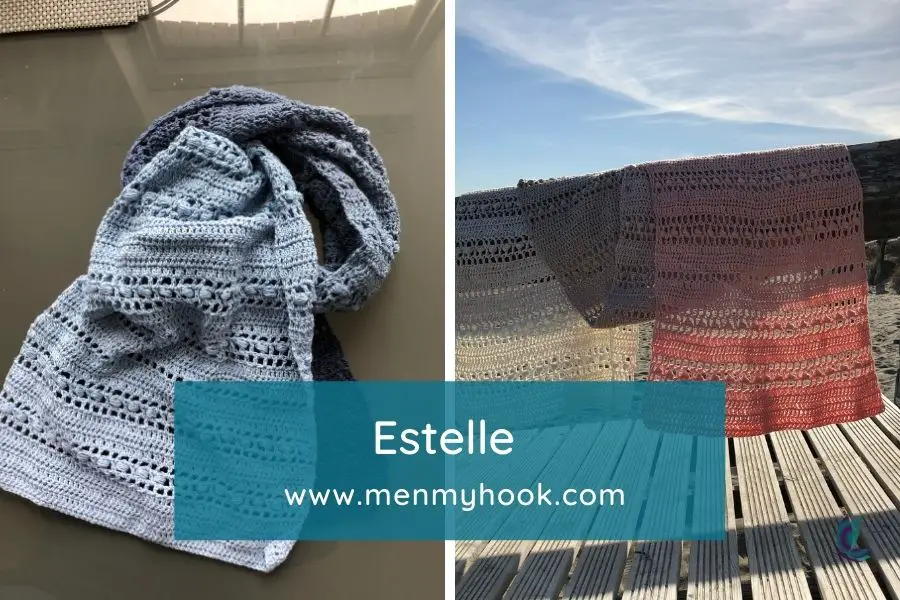 Rectangle Shawl Pattern - Estelle Wrap