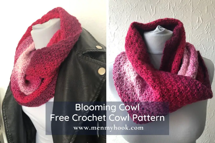 Free Moebius Cowl Pattern Blooming Cowl