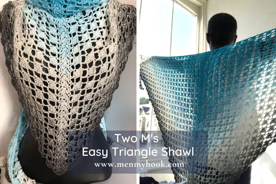 Free crochet shawl pattern Two M's Shawl