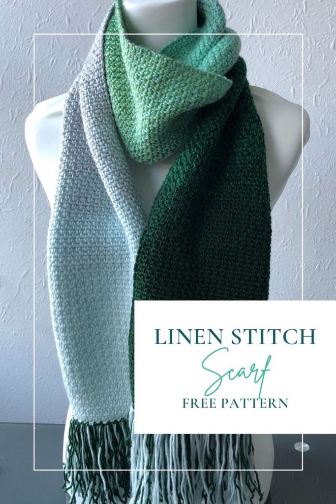 Linen Stitch Scarf with Fringe