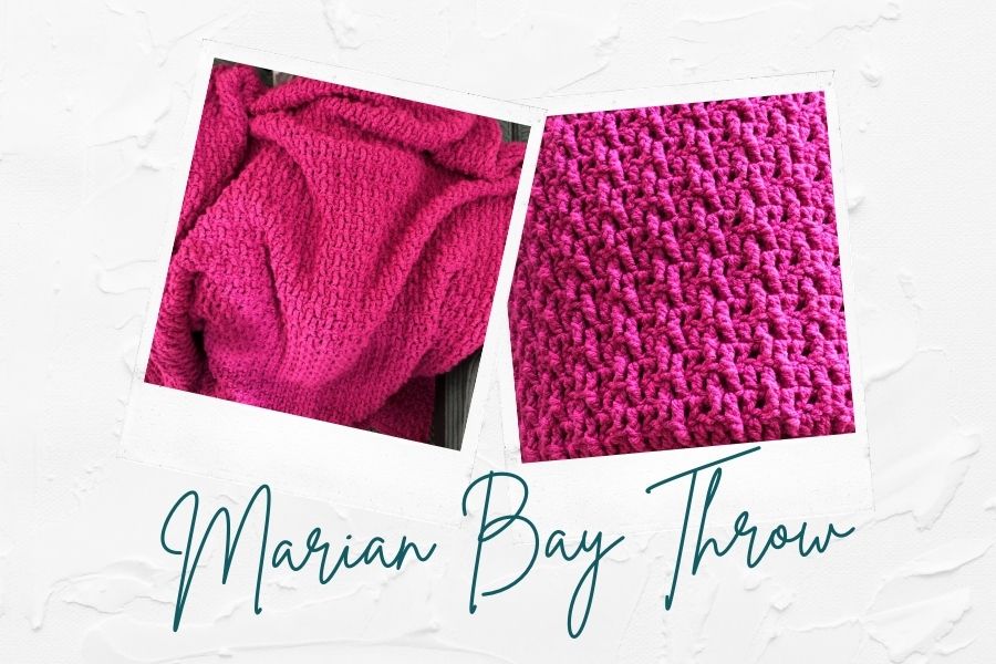 Marian Bay Throw easy chunky throw blanket pattern 