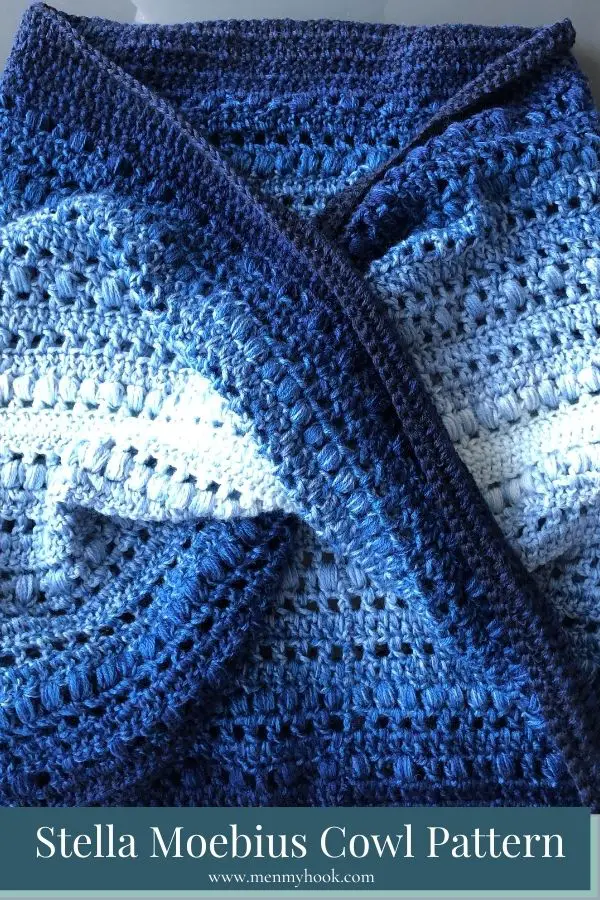 Intermediate level twisted crochet cowl pattern beginner friendly 