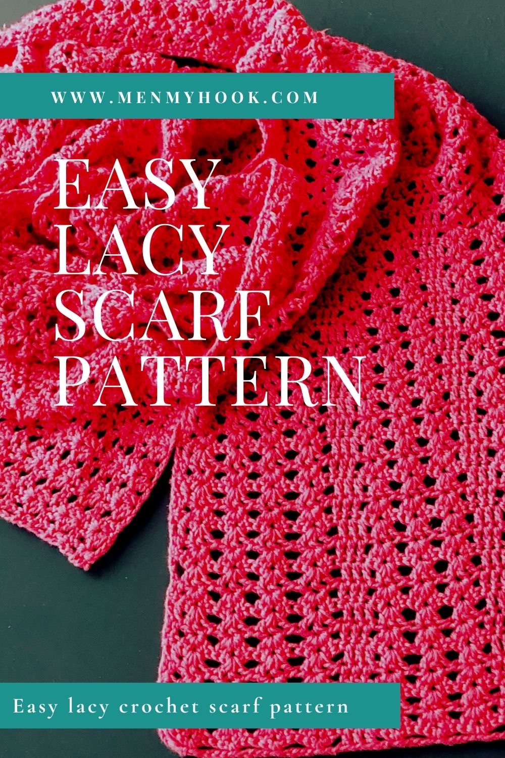 Easy Lacy Crochet Scarf