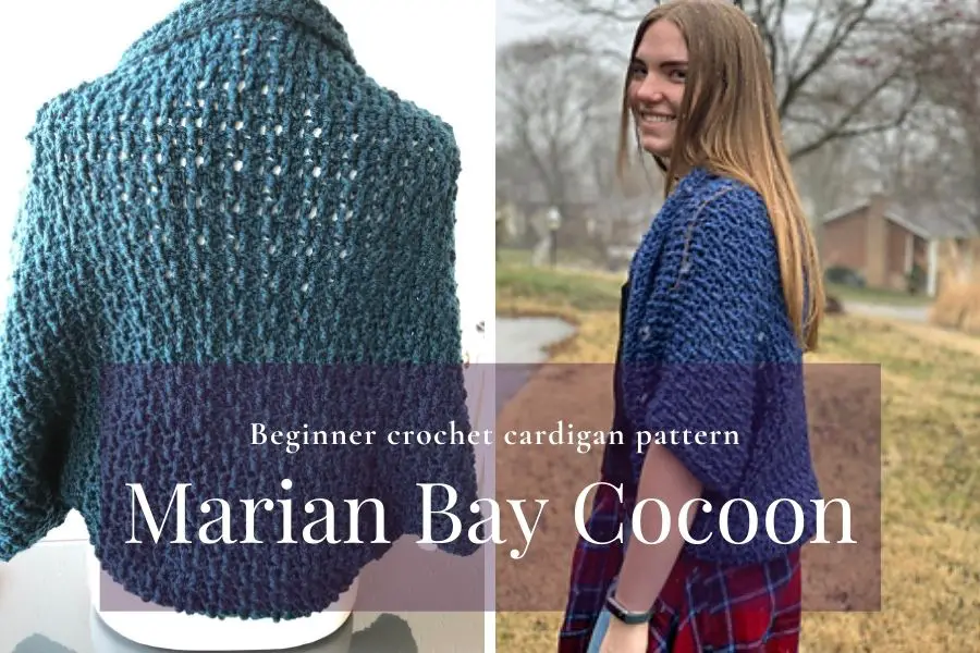 Easy Crochet Book Cover pattern - Marian Bay Book Cover