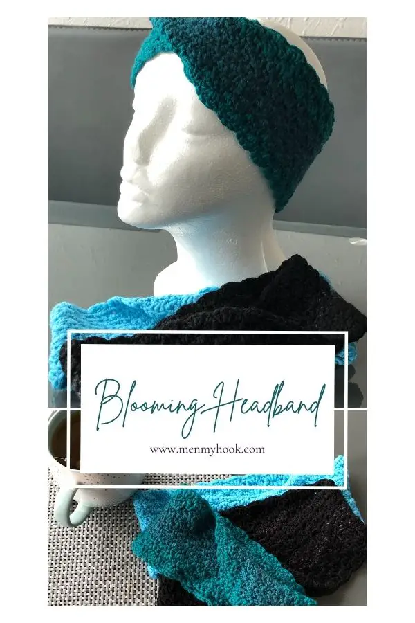 Intermediate Crochet Ear Warmer Pdf Pattern, The Blooming Headband.  Simple, stylish and a quick make, perfect for gifts 