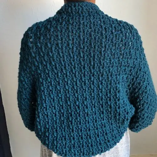 easy textured crochet cocoon cardigan pattern