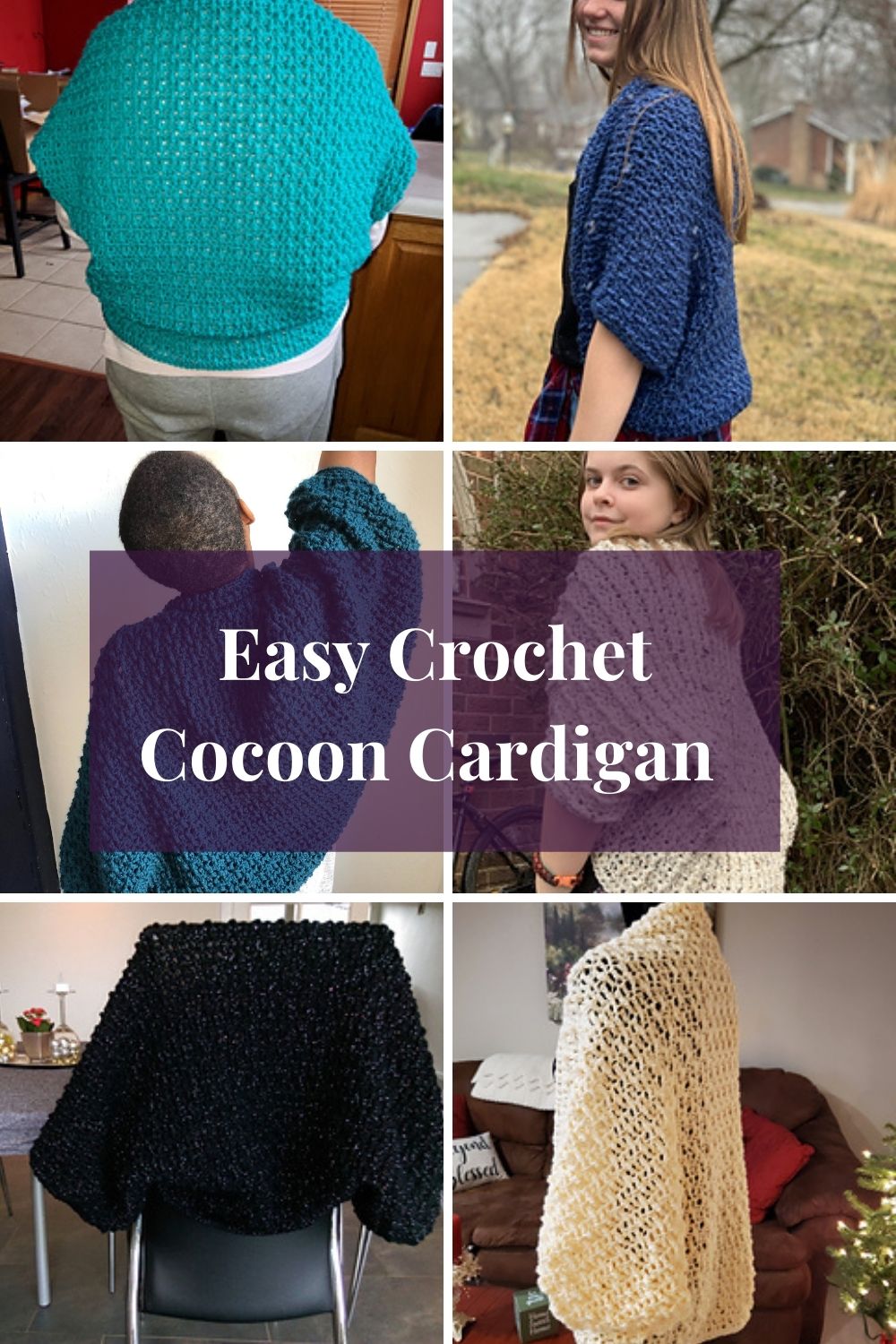 Easy textured cocoon cardigan - Marian Bay Cocoon