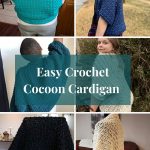 Easy womens crochet cocoon cardigan pattern
