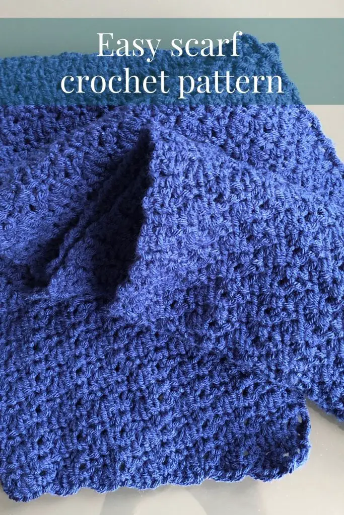 Beginner chunky easy free crochet scarf pattern 