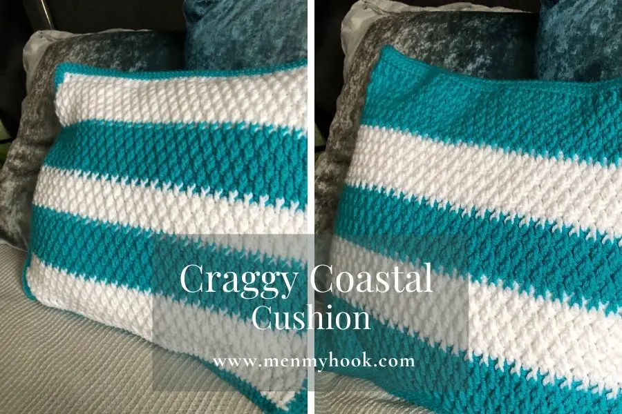 alpine stitch crochet cushion cover pattern 