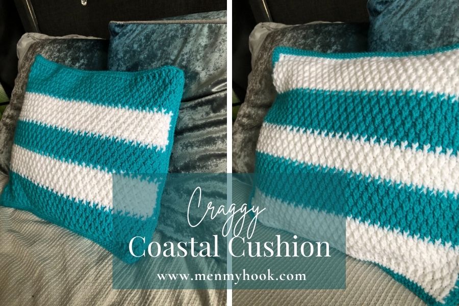 Free crochet cushion cover pattern craggy coastal cushion