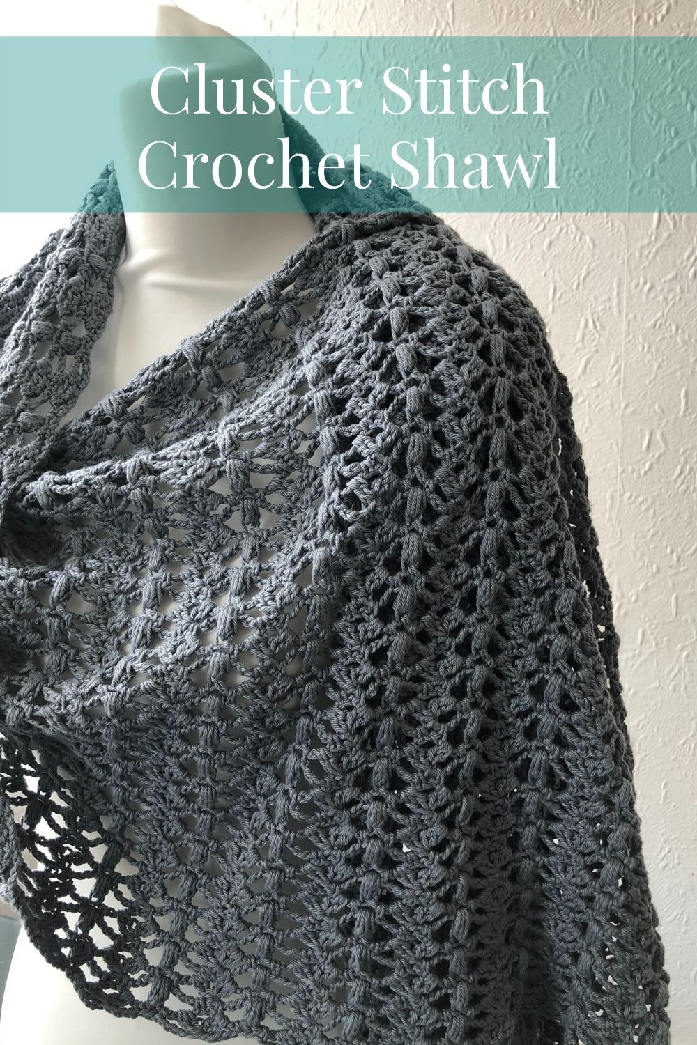 Joanne simple modern crochet rectangle shawl pattern