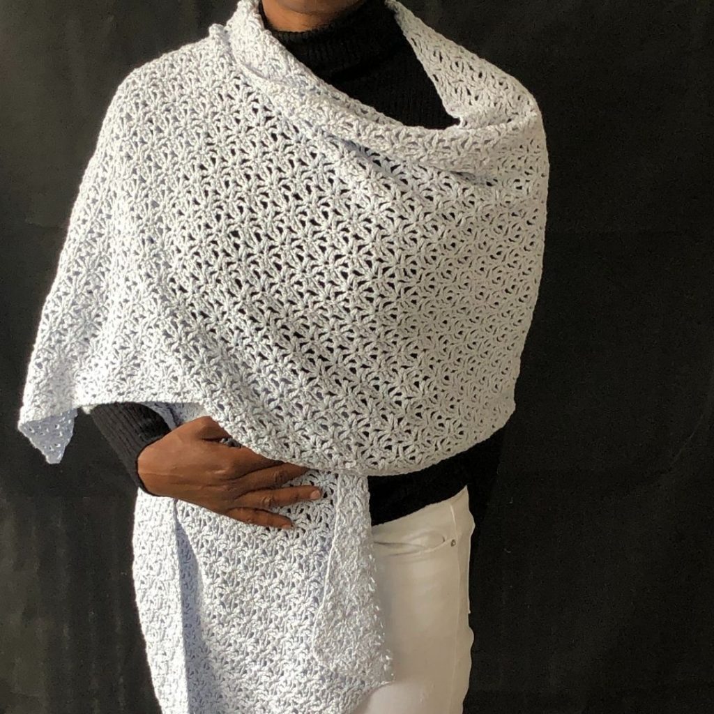 Classic Lacy Rectangle Shawl Pattern - Denise & Deborah