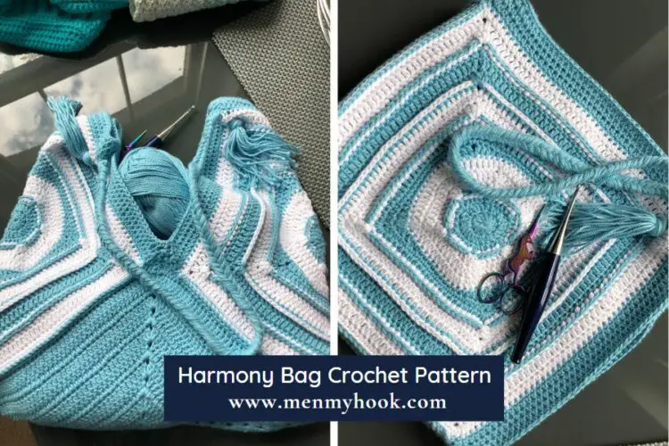 How to make an easy granny square bag pattern - Harmony Bag