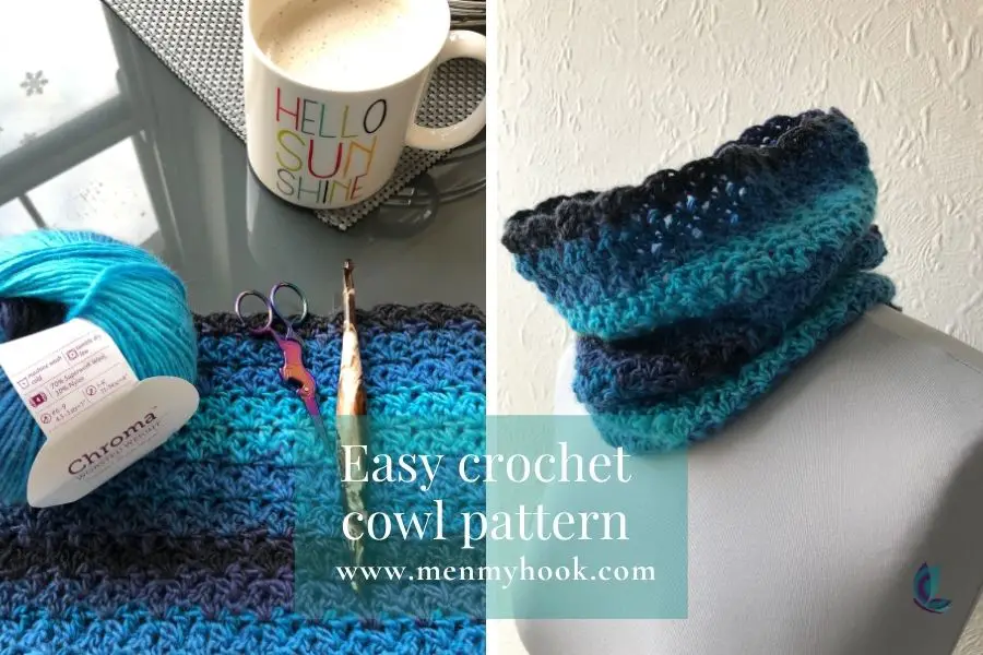 Easy crochet cowl pattern 