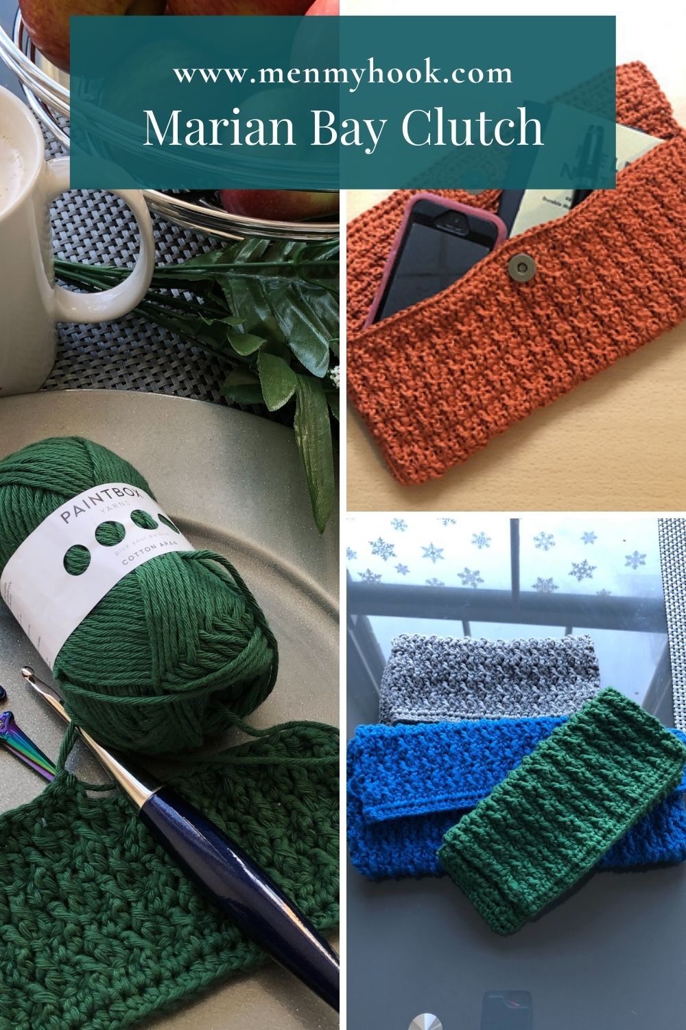 How to make an easy crochet clutch bag Marian Bay Clutch