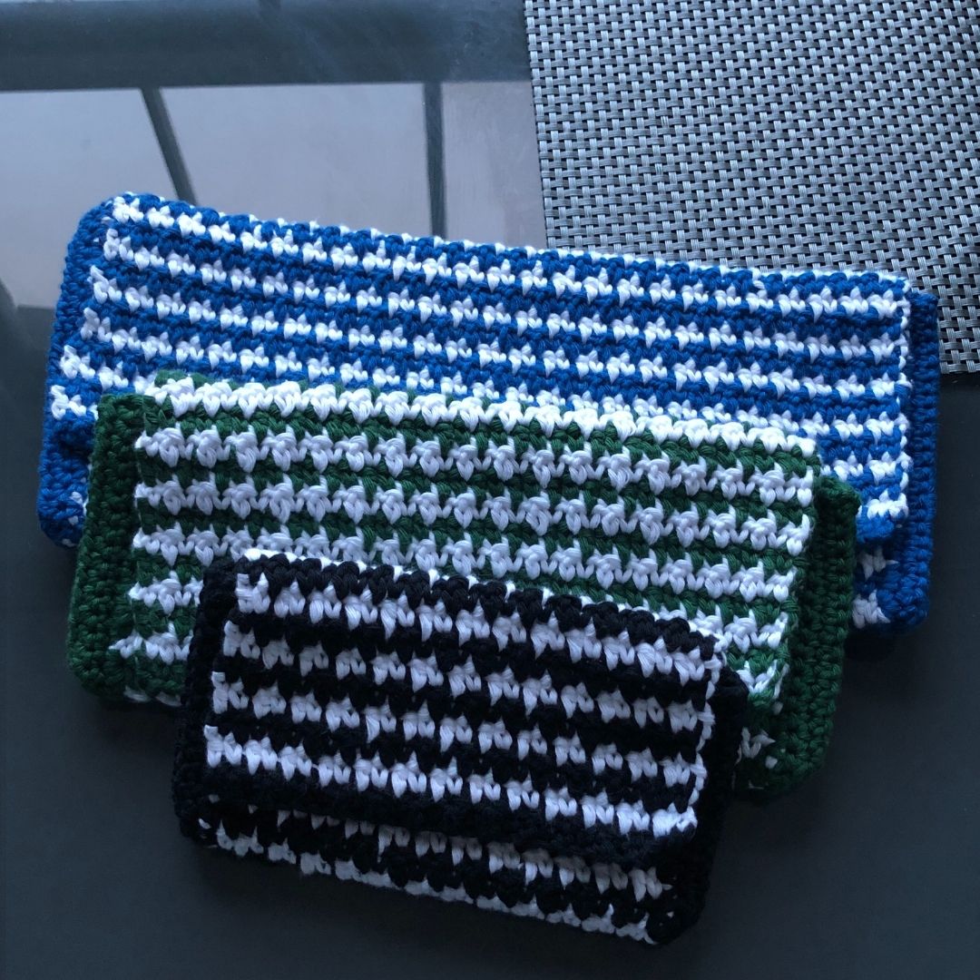 How to make a crochet Houndstooth Clutch Pattern