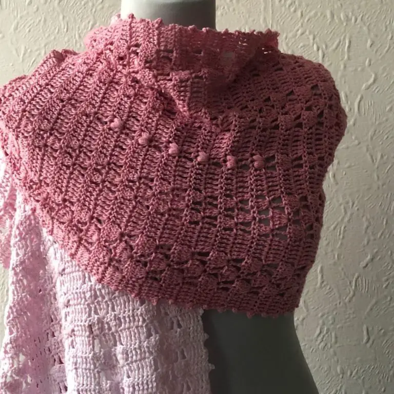 Free Easy Crochet Shawl Pattern Crochet Along – Carnation