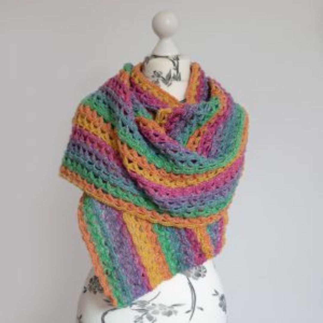 30 FREE Rectangular Shawl Crochet Patterns