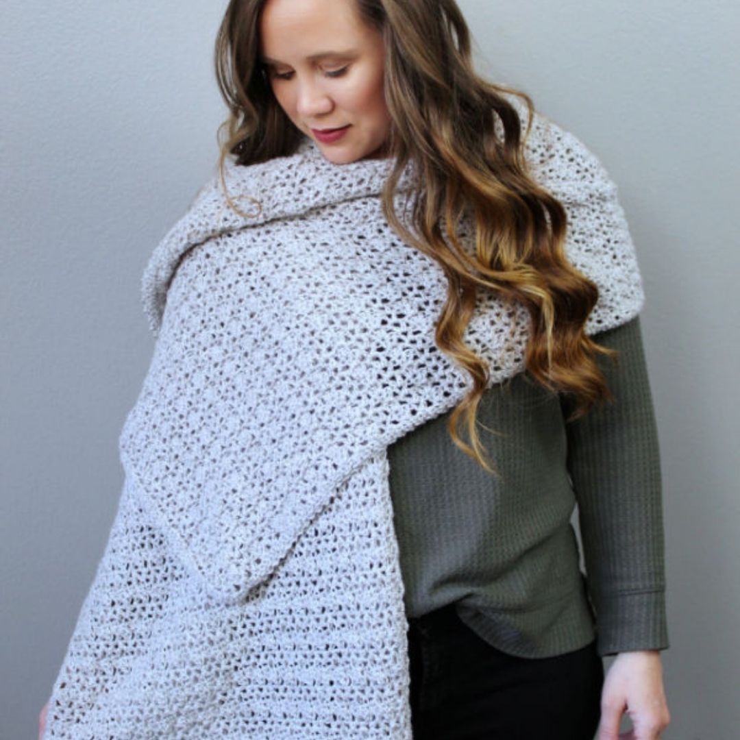 30 FREE Rectangular Shawl Crochet Patterns