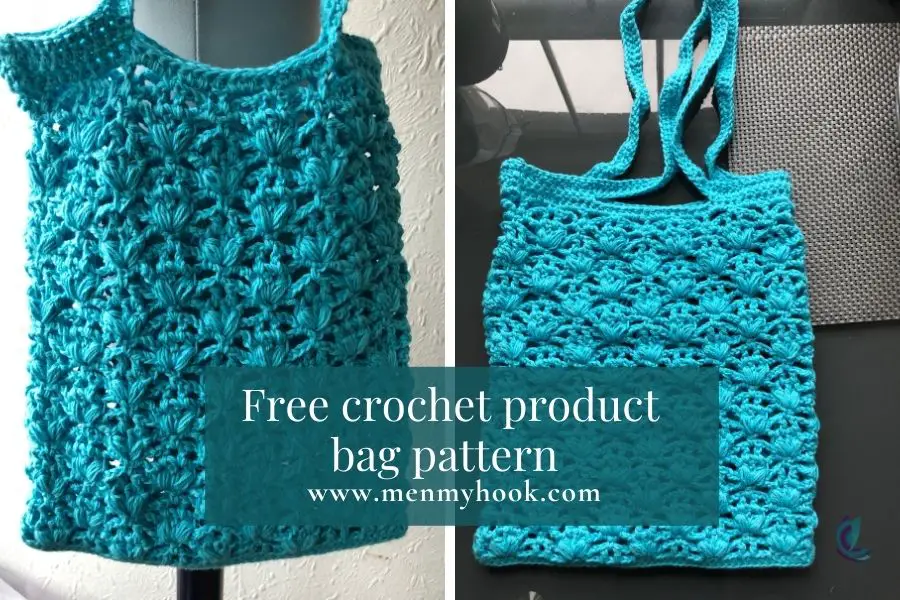 Puffin Lace Market Bag - Free crochet Market Bag Pattern 