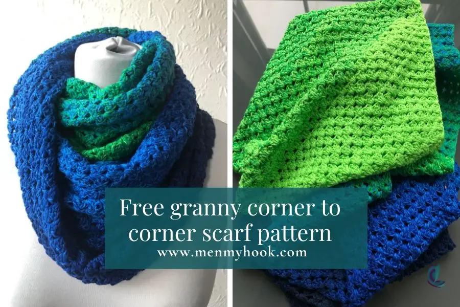 easy crochet corner to corner scarf pattern 