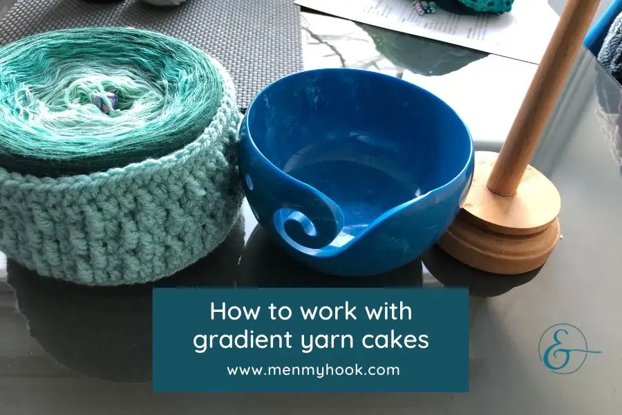 Tips on how to work with gradient yarn cakes