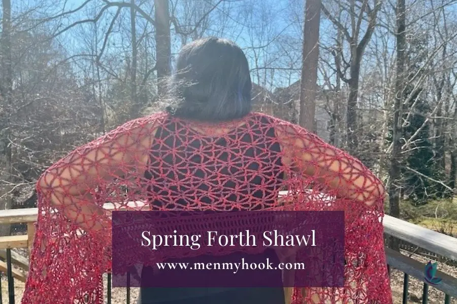 Lace Spring Shawl Crochet Pattern - Spring Forth Shawl