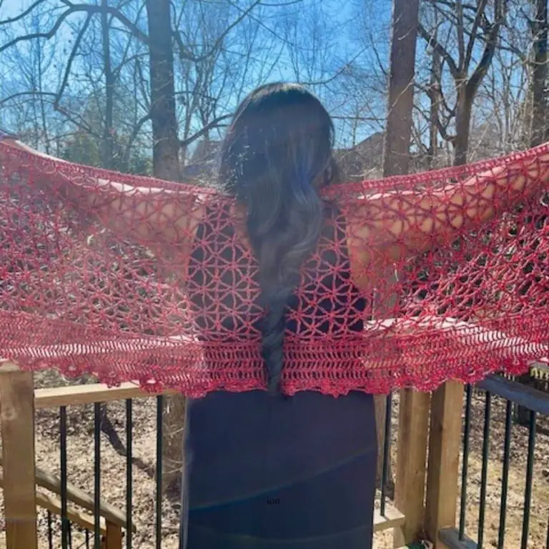 FREE spring shawl crochet pattern – Spring Forth Shawl