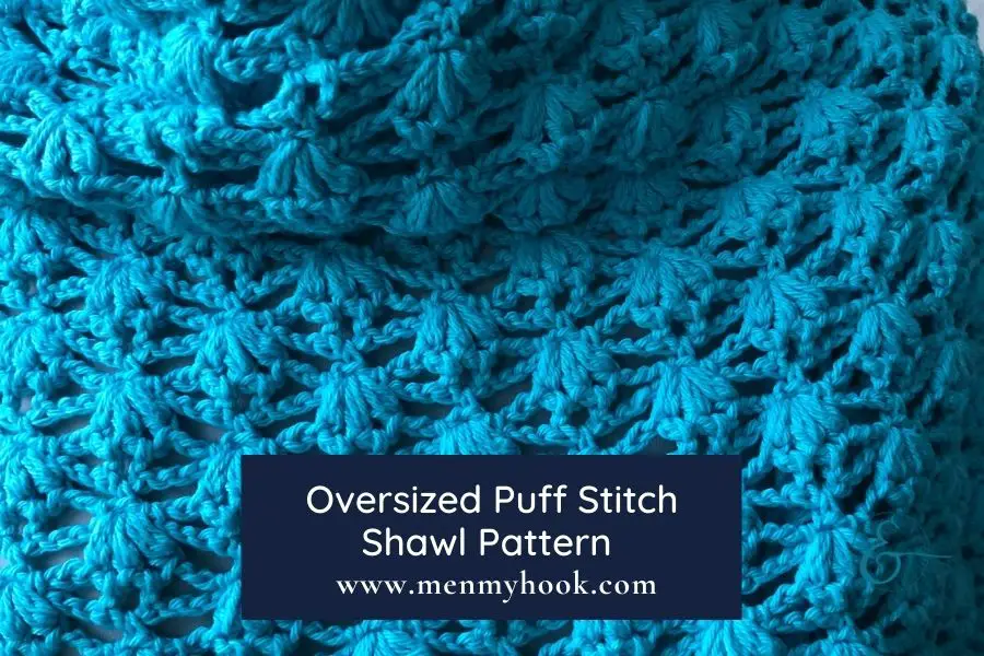 Lacy Puff Stitch Shawl Crochet Pattern - Puffin Lace