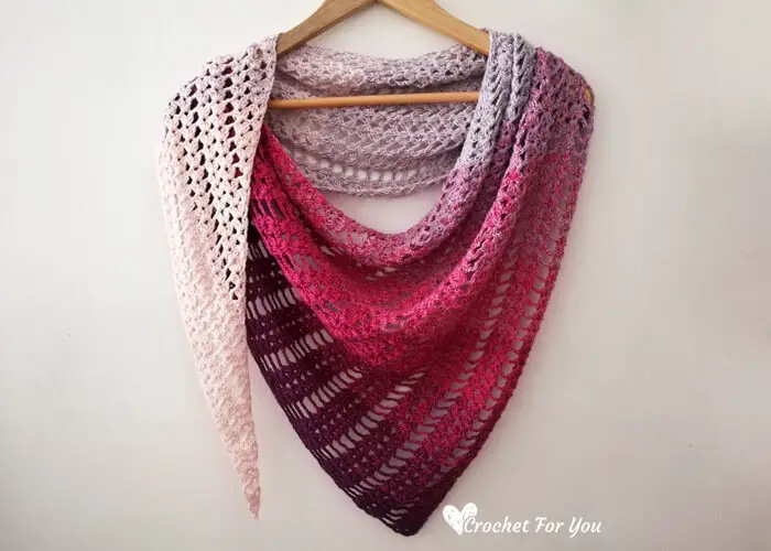 Crochet Shell and Lace Shawl pattern