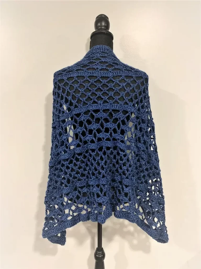 Sapphire Shawl Lace crochet rectangle shawl pattern