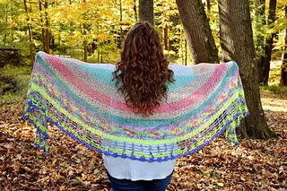 Wonderful Whimisical Shawl Advent Lace Crochet Shawl Pattern