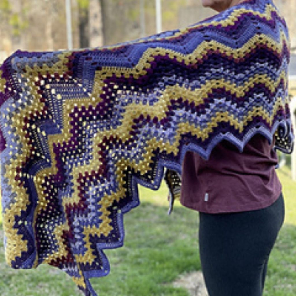 Martha Sweet Pea Chevron easy crochet pattern