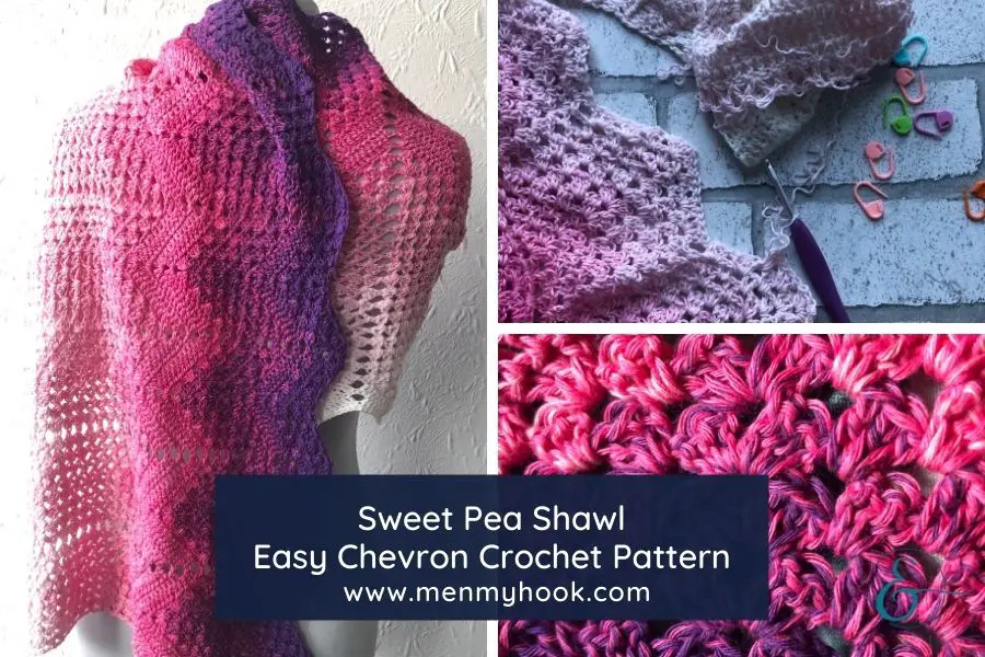 Sweet Pea easy chevron crochet pattern 