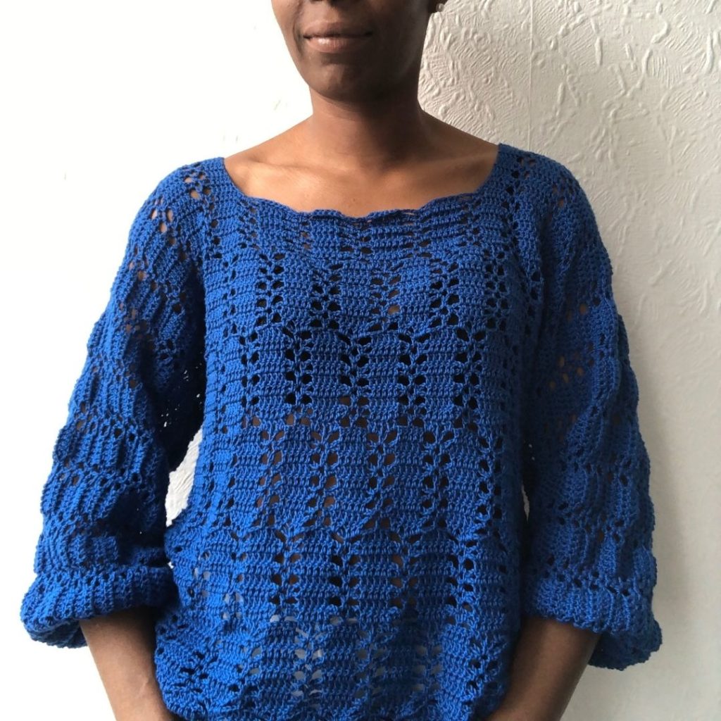 Hawthorne Sweater crochet summer sweater pattern