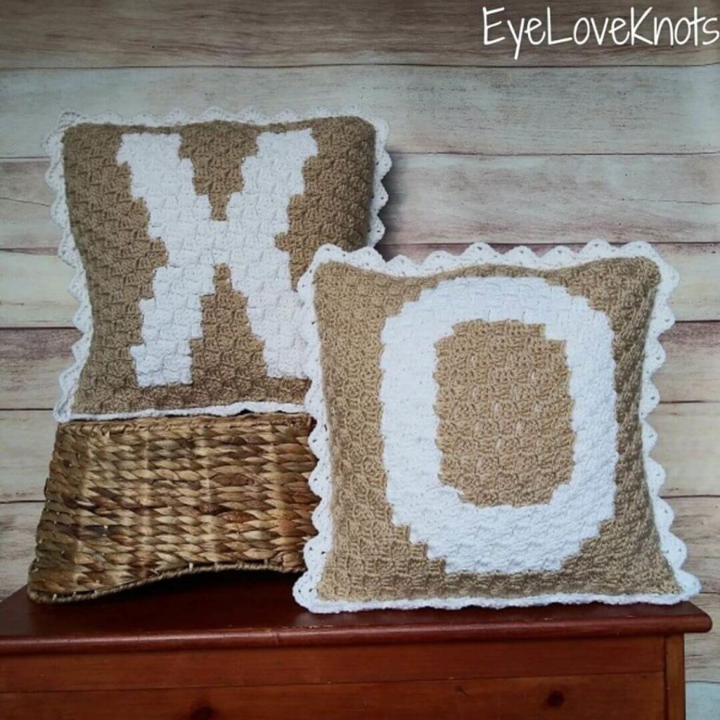 Alphabet Pillow Crochet Pattern