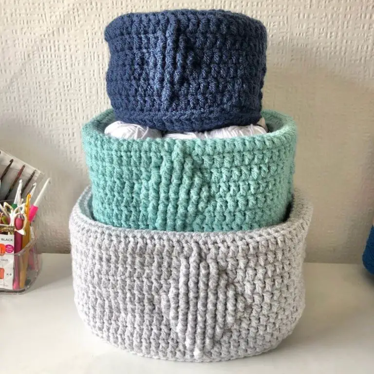 Square Nesting Baskets Crochet Pattern – You Diamond Baskets