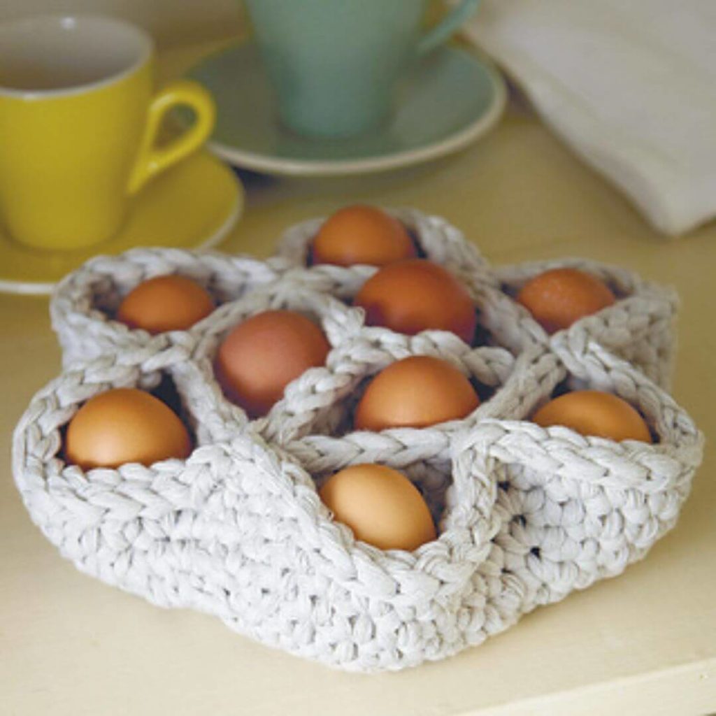 Egg Basket Crochet Pattern