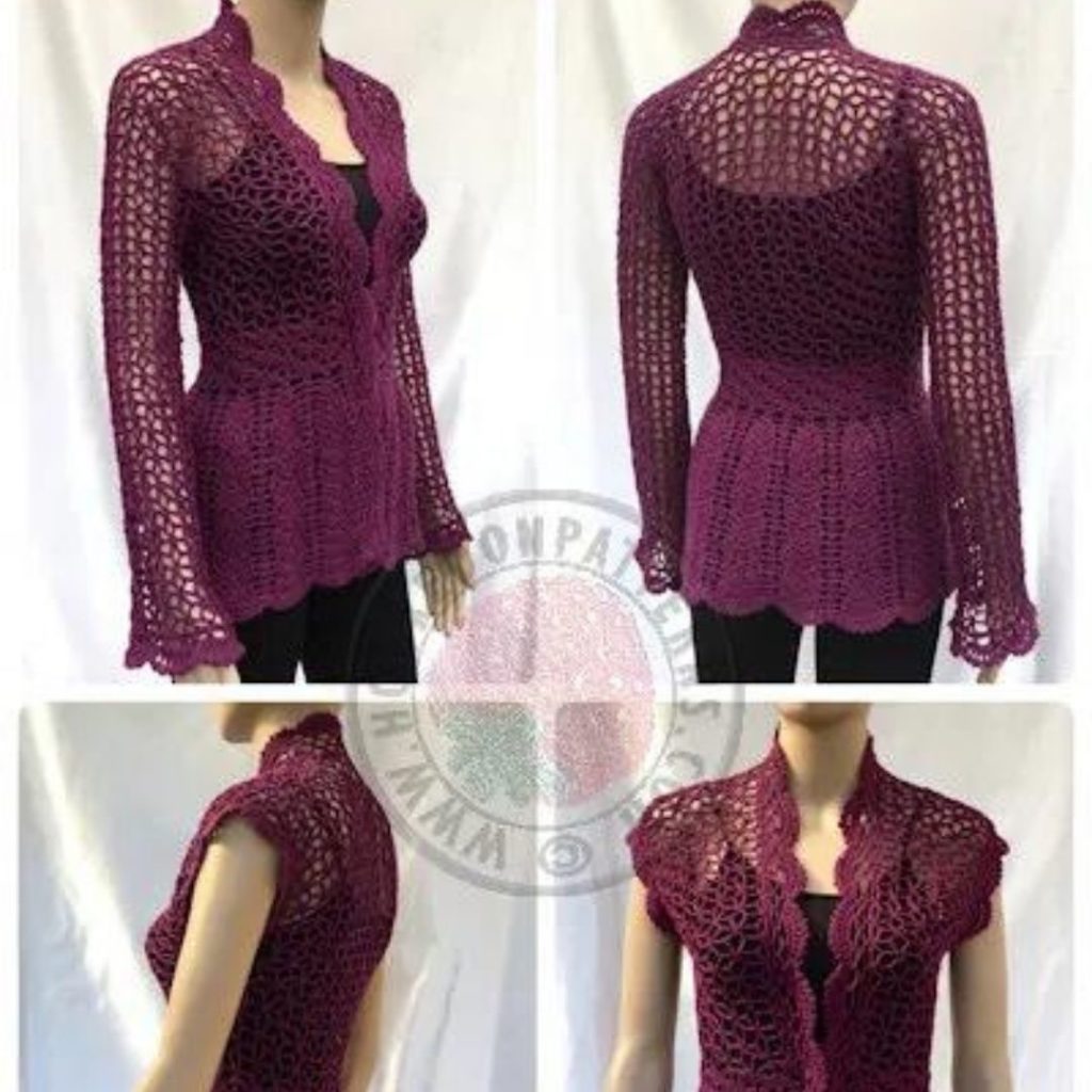 Flory Lace Crochet Summer Cardigan Pattern