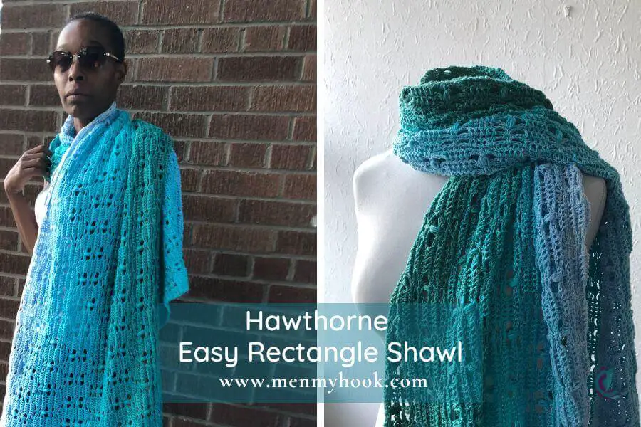 Hawthorne Easy Rectangle Shawl Crochet Pattern