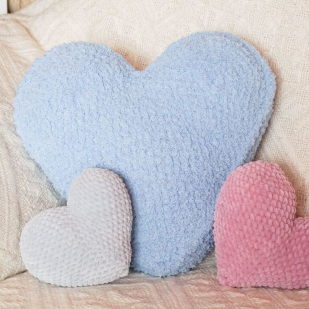 Tunisian Heart Pillow Pattern