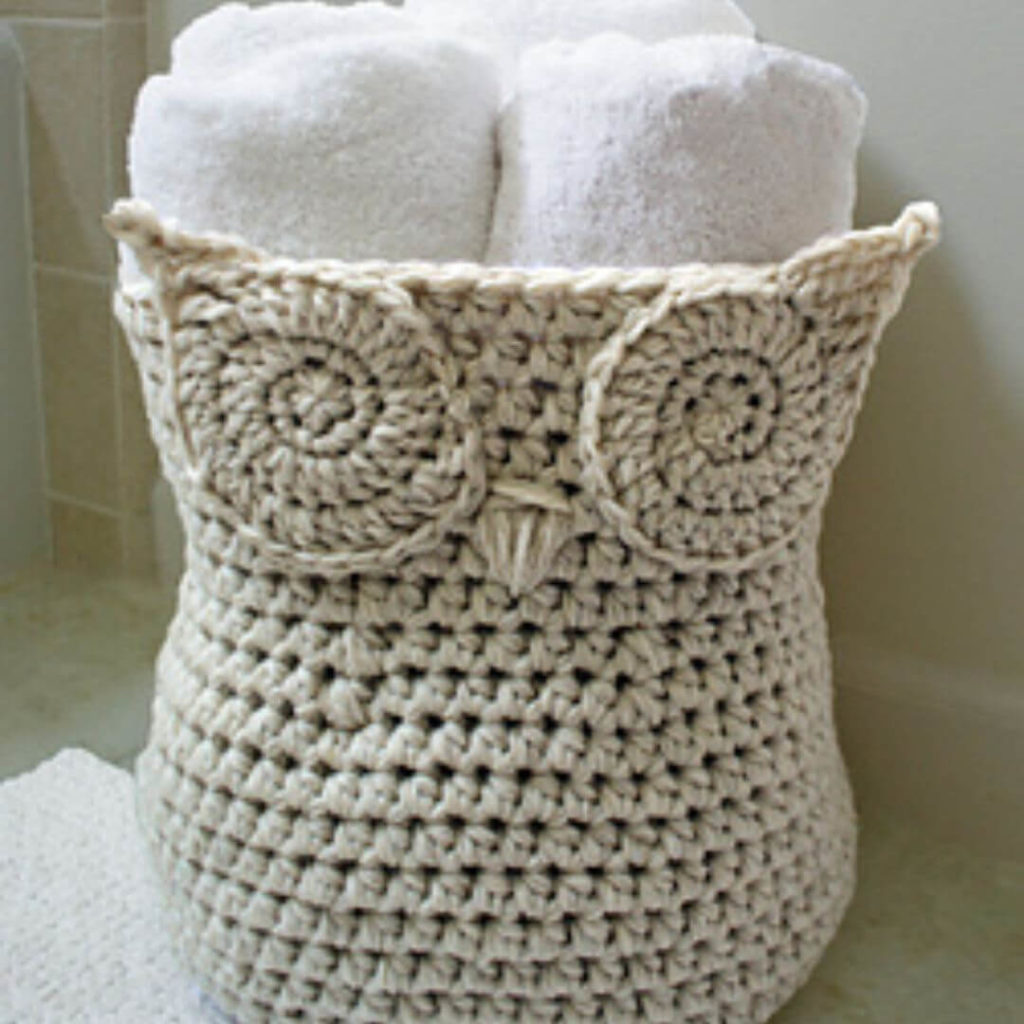 Owl Basket Crochet Basket Pattern
