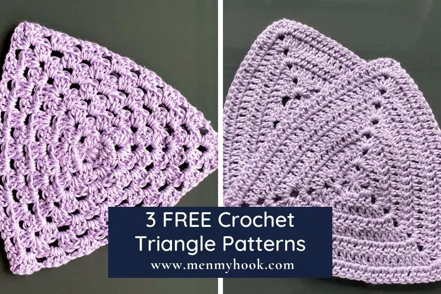 3 FREE Easy Crochet Triangle Patterns