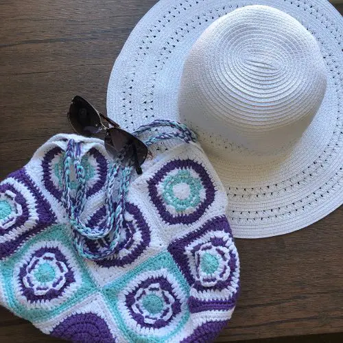 Simple Granny Square Crochet Handbag – Harmony Handbag