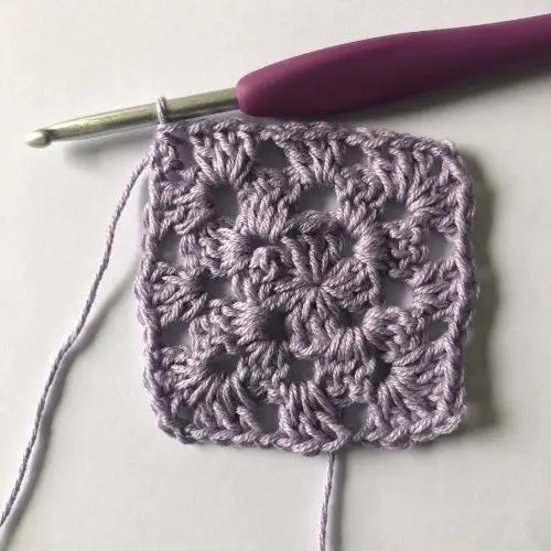 Traditional Granny Square round 3 Finished