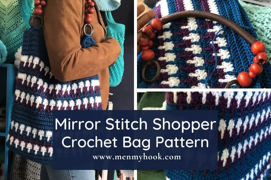 Beginner shopper tote crochet bag pattern
