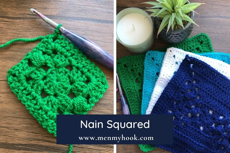 Easy Granny Square Crochet Pattern Nain Squared