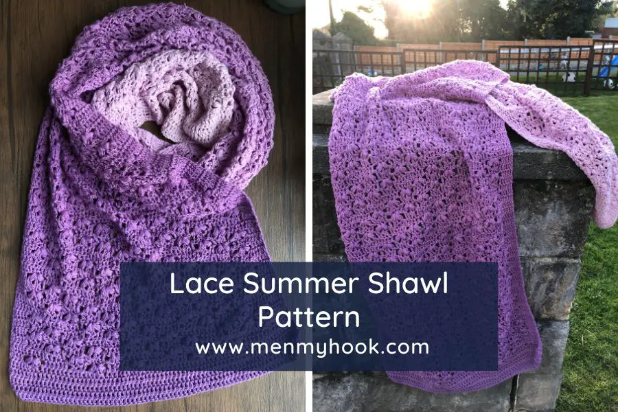 Lace Wrap Crochet Pattern Hyacinth