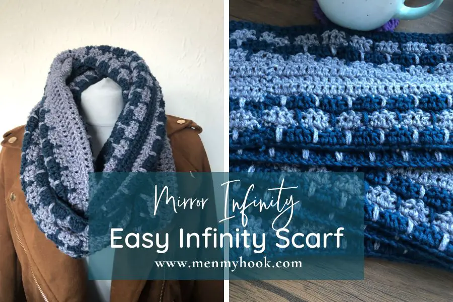 Mirror Infinity FREE Easy Infinity Scarf Crochet Pattern
